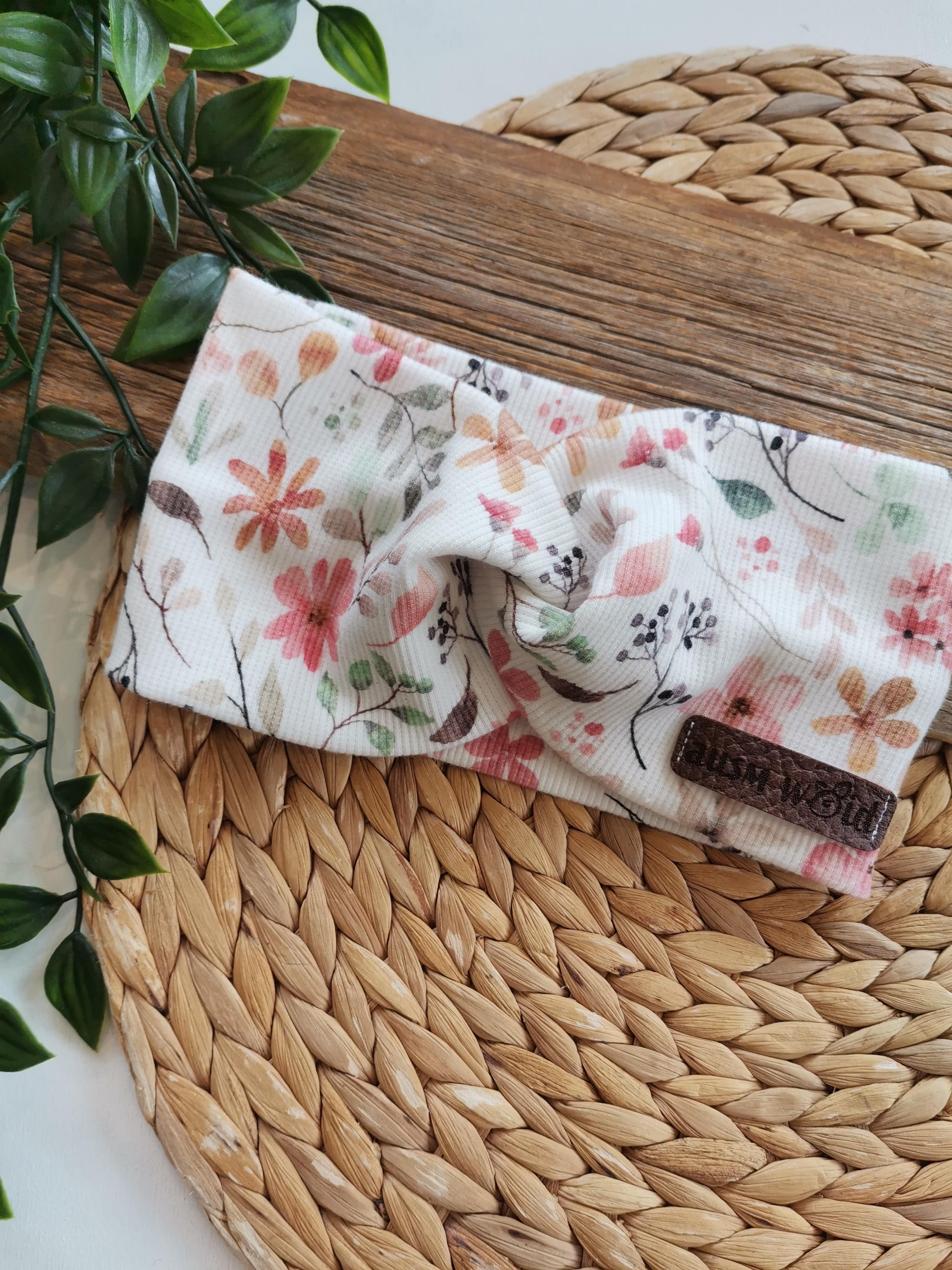 Knotenstirnband "Blütentanz"