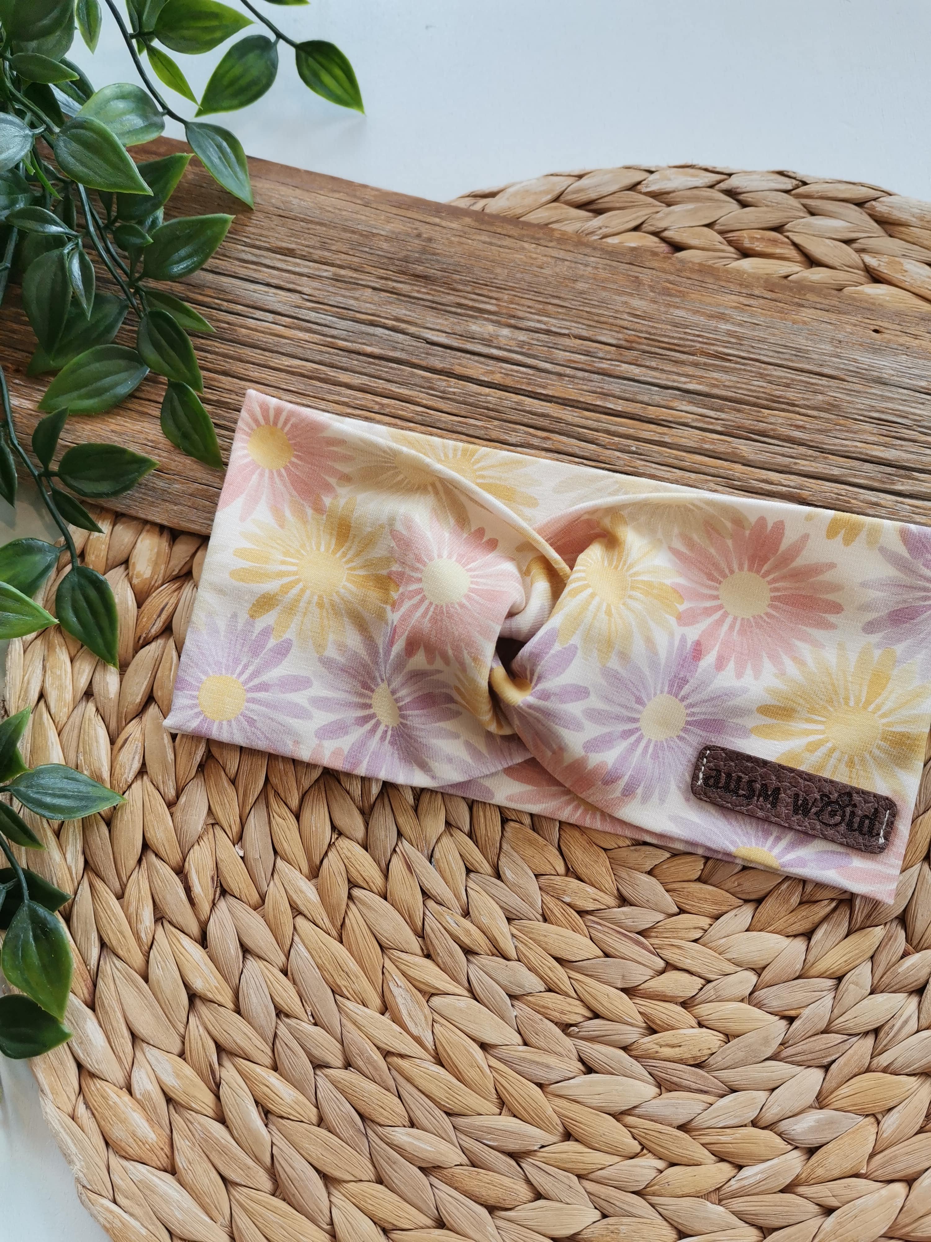 Knotenstirnband "Blümchenzauber"